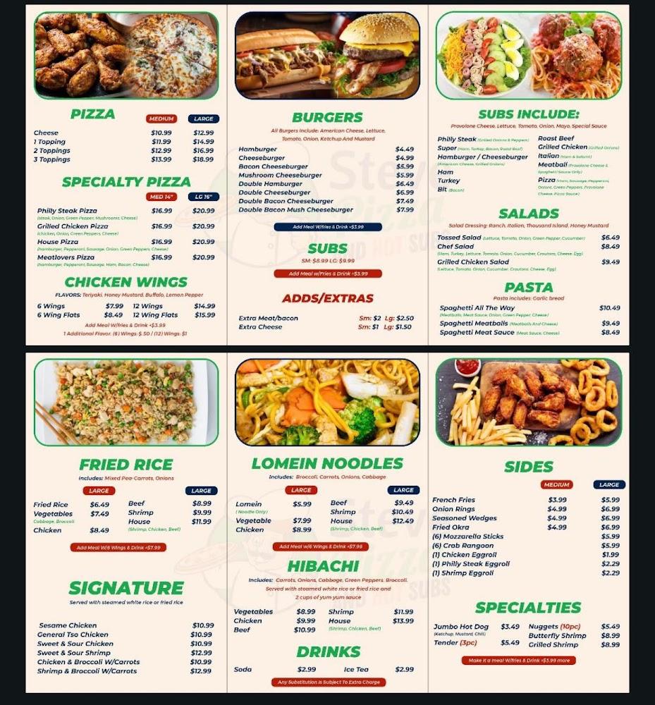 Steve Pizza and Hot Subs in Hamlet Italian Buffet